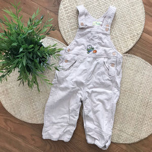 5 for $10 Cream Color Vintage 74cm Baby Overalls